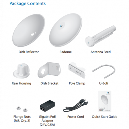 Беспроводной мост Ubiquiti PowerBeam 5AC-500