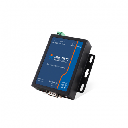 1-портовый конвертер интерфейсов RS232/RS422/RS485 в Ethernet TCP/IP, металл корпус