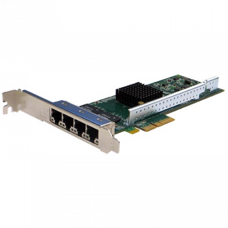 Сетевая карта 4 порта 10/100/1000Base-T (RJ45, Intel i350AM4), Silicom  PE2G4i35L