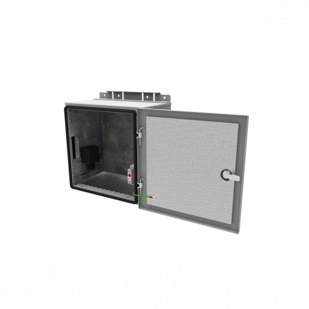 Настенный термошкаф 400x400x250 мм, IP65 (нагрев, контроль климата)