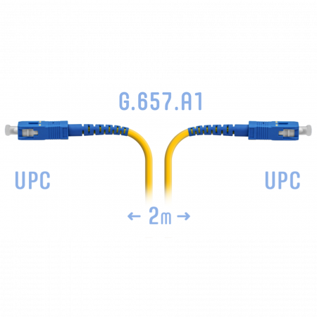 Патчкорд оптический SC/UPC SM G.657.A1 2 метра