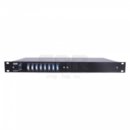 Мультиплексор-Демультиплексор DWDM одноволоконный 8-канальный + TV канал 1550 в шасси