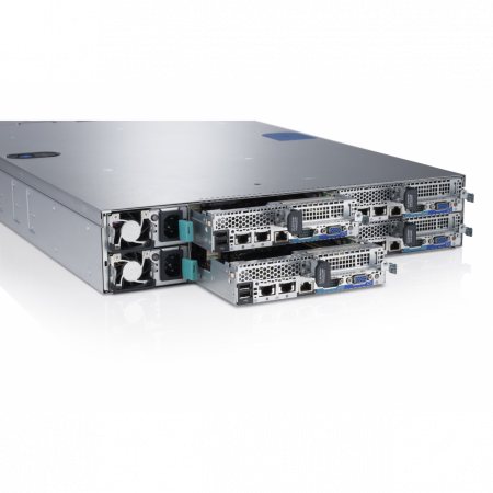 Сервер Dell PowerEdge C6220, 8 процессоров Intel Xeon 8C E5-2680 2.70GHz, 128GB DRAM, 24 отсека под HDD 2.5