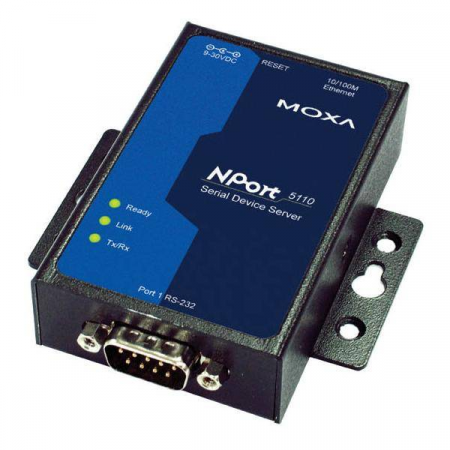 NPort 5110 RU 1-портовый асинхронный сервер RS-232 в Ethernet MOXA