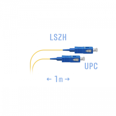 Шнур монтажный оптический SC/UPC-A SM 1м, сверхгибкое волокно