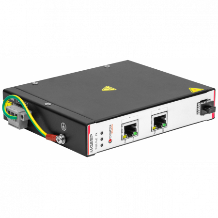 Неуправляемый индустриальный медиаконвертер 2 x 1000-Base-T / 1000Base-FX, SFP, POE