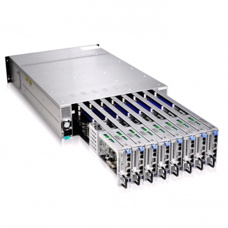 Серверная платформа Gooxi 3U SY308-S16R 8xNode, without CPU(LGA1151)/4*DDR4 ECC UDIMM/ C242 / no HDD(2)LFF/ 4xGE