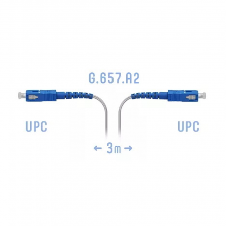 Патчкорд оптический FTTH SC/UPC, кабель 604-02-01W, 3 метра