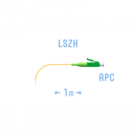 Пигтейл LC/APC SM (0.9) 1 m