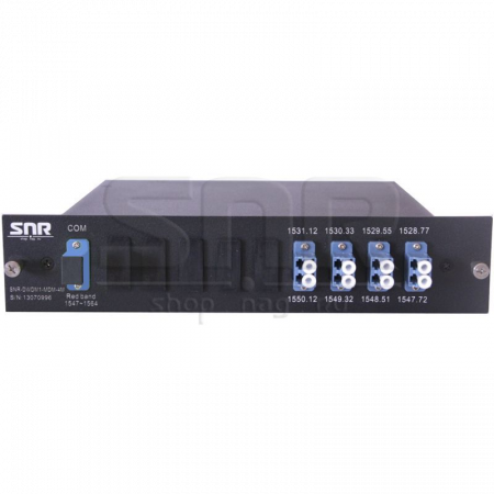 Мультиплексор DWDM одноволоконный 4-канальный в 1/2-слоте