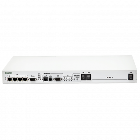 SHDSL-модем MXL2-2, базовый блок, 4хRJ45 (LAN), 2 места для субмодулей М4Е1/4И15, 2 интерфейса SHDSL, 11,4 Мбит/с