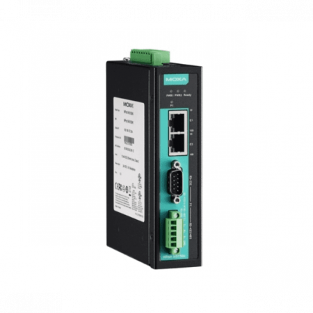 NPort IA 5150A-T 1-портовый усовершенствованный преобразователь RS-232/422/485 в Ethernet с расширенным диапазоном температур MOXA