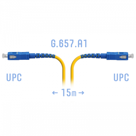 Патчкорд оптический SC/UPC SM G.657.A1 15 метров
