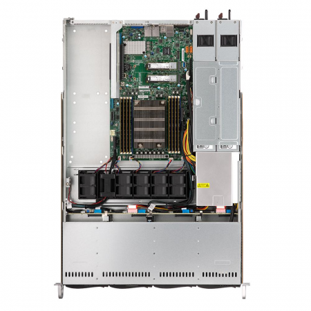 Платформа Supermicro 1U AS-1014S-WTRT, Один процессор AMD Epyc 7002, DDR4, 4x3,5 HDD SATA, 2x10GBase-T
