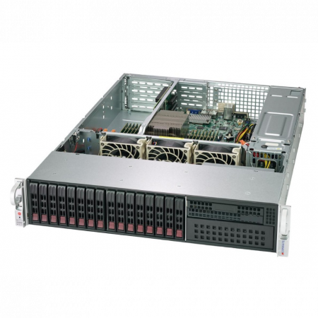 Платформа Supermicro 2U AS-2113S-WTRT, Один процессор AMD Epyc 7002, DDR4, 16x2,5 HDD SATA, 2x10GBase-T