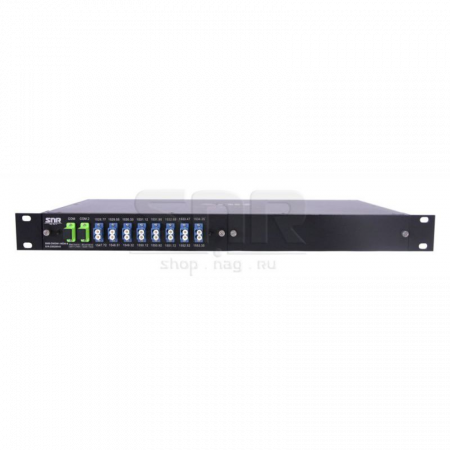 Мультиплексор DWDM двухволоконный 8-канальный в 1/2-слоте