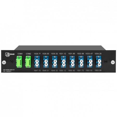 Мультиплексор DWDM двухволоконный 8-канальный в 1/2-слоте