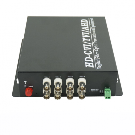 Передатчик видеосигнала SNR-VOE-8VHD-2PS оптический 8-канальный(пара) HD в комплекте с двумя БП 5 В