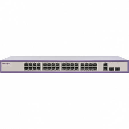 PoE коммутатор стоечный неуправляемый  PUS-CC32-450R, 32x10/100BASE-TX 802.3af&at + 2xGb Combo, PoE бюджет 450Вт (имеет потертости)