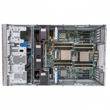 Сервер HP ProLiant ML350p Gen8, 2 процессора Intel Xeon 6C E5-2620 2.0GHz, 16GB DRAM, 8SFF, P420i/512MB FBWC