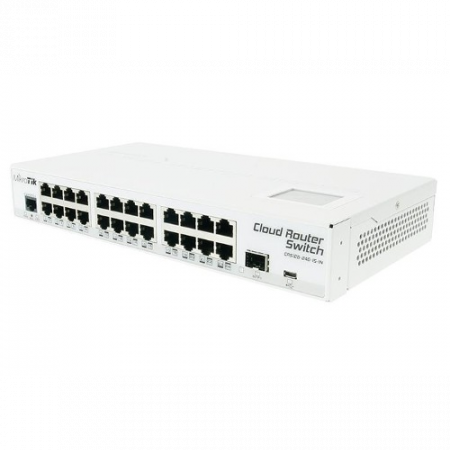 Коммутатор Cloud Router Switch Mikrotik 125-24G-1S-IN (RouterOS L5), настольный форм-фактор