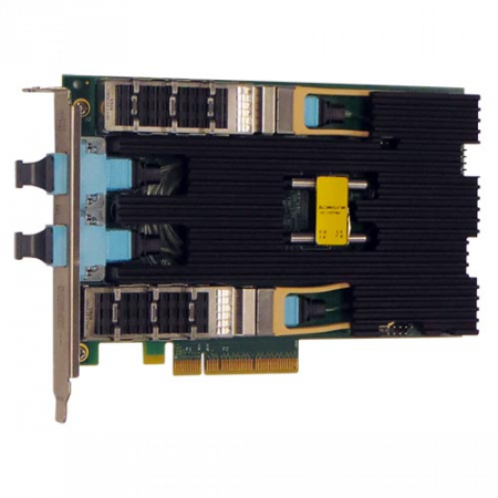 Сетевая карта 2 порта 40GBase-SR4 Bypass (MPO, XL710BM2), Silicom PE340G2BPI71-QS41