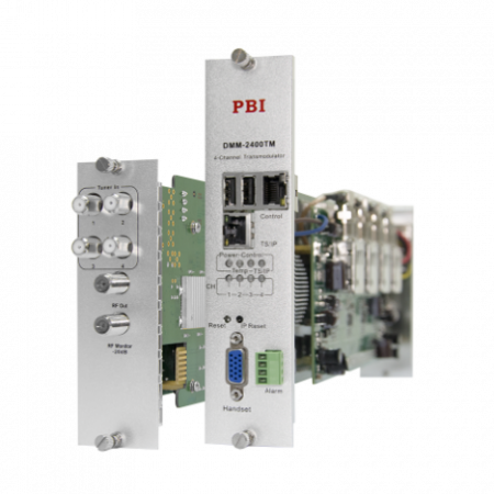 Модуль 4-тюнерного трансмодулятора QAM DMM-2410TM-30S2C на 4 DVB-C для цифровой ГС PBI DMM-1000