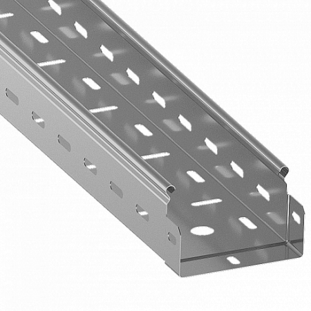 Лоток перфорированный 150х65 L=6м S=0.7мм оцинк. ASD-electric