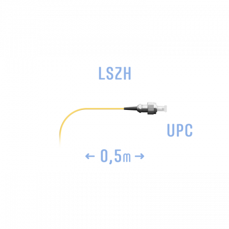 Пигтейл FC/UPC SM (0.9) 0,5 m