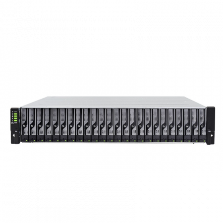 Система хранения данных Infortrend GS1024R2CBF-D Gen2 (2xCtrl, до 24xHDD, 2xSAS12G внеш. порт, 4x4GB, 8x1G портов iSCSI)