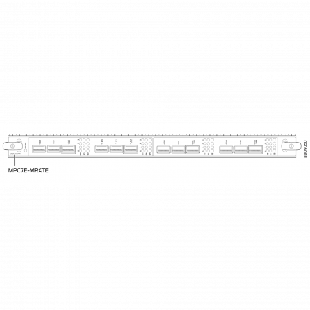 Линейная карта Juniper MPC7E (Multi-Rate) 12 ports — 40-Gbps and 100-Gbps port speeds