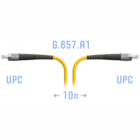 Патчкорд оптический FC/UPC SM G.657.A1 10 метров