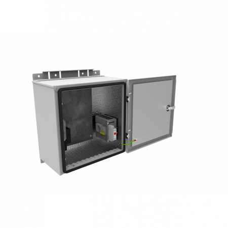 Настенный термошкаф 400x400x250 мм, IP65 (нагрев, контроль климата)
