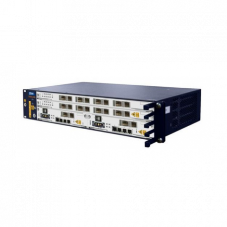 2RU шасси ZTE OLT GPON 10G, 2 слота для установки интерфейсных модулей, 8 GPON портов, DC
