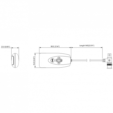 Приемопередатчик HDCVI пассивный DH-PFM800-E, поддержка AHD, TVI, CVBS