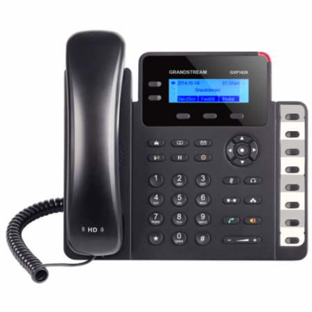 Grandstream GXP1628 - IP телефон. 2 SIP аккаунта, 2 линии, есть подствека экрана, PoE, (1GbE) Gigabit Ethernet, 8 BLF