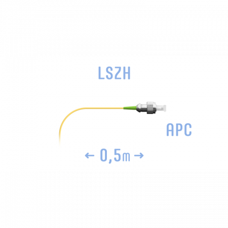 Пигтейл FC/APC SM (0.9) 0,5 m