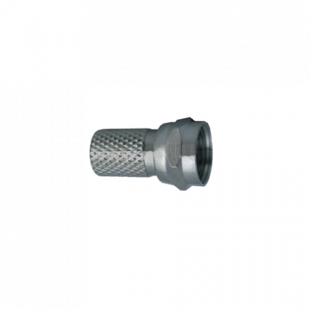Разъем для коаксиального кабеля RG6 (Twist) (100шт)
