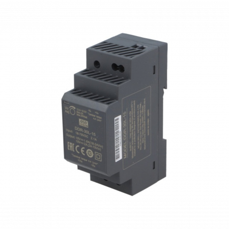 DDR-30L-15, DC/DC преобразователь, 30Вт, вход 18-75В,выход 15В/2А Mean Well
