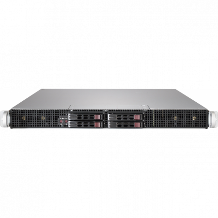 Платформа Supermicro 1U SYS-1029GP-TR, до двух процессоров Intel Scalable, DDR4, 4x2,5 HDD SATA, 2 порта 1000Base-T, до трех графических ускорителей