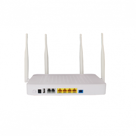 Абонентский терминал ONU BDCOM GPON, 4 порта 10/100/1000Base-T, 2 порта POTS, DualBand Wi-Fi