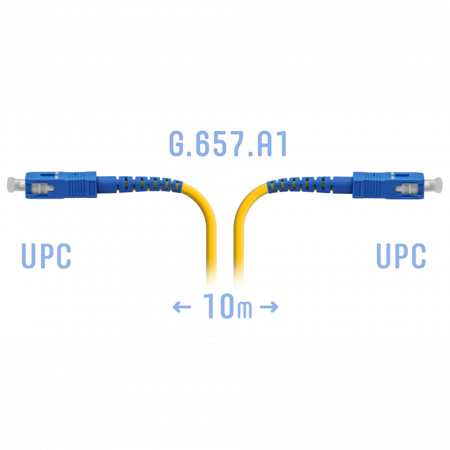 Патчкорд оптический SC/UPC SM G.657.A1 10 метров