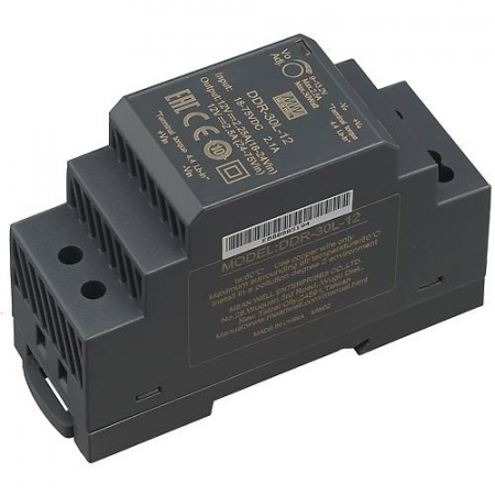 DDR-30L-12, DC/DC преобразователь, 30Вт, вход 18-75В, выход 12В/2,5А Mean Well