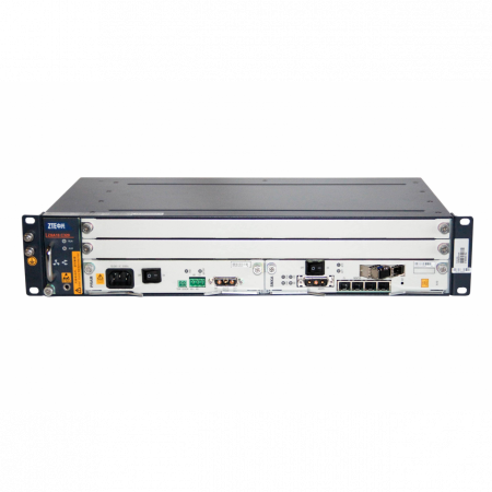2RU шасси ZTE OLT GPON, 2 слота для установки интерфейсных модулей, 1G, AC