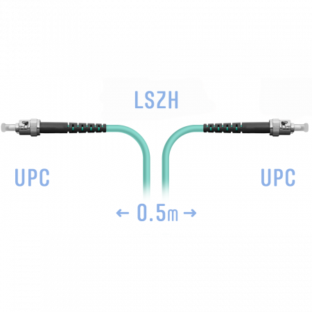Патчкорд оптический ST/UPC MM 0.5 метра
