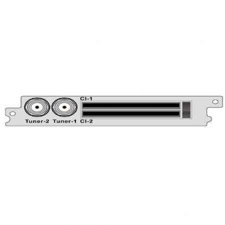 2-канальный демодулятор DVB-T2 / T / C, 2 * CI для  DCP-1000Pro
