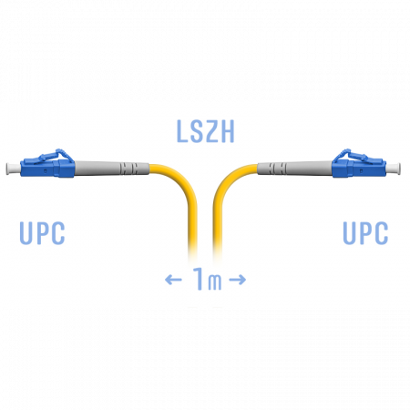 Патчкорд оптический LC/UPC SM  1 метр