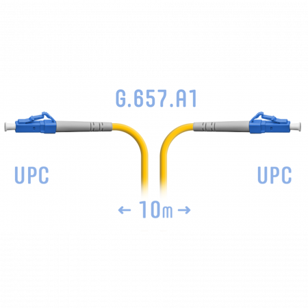 Патчкорд оптический LC/UPC SM G.657.A1 10 метров