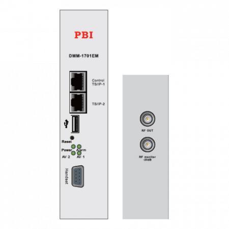 Модуль профессионального IPTV приёмника и двойного аналогового модулятора PBI DMM-1701IM-04