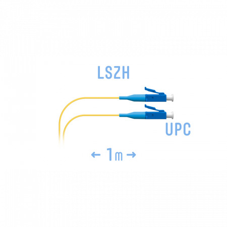 Шнур монтажный оптический LC/UPC SM 1m